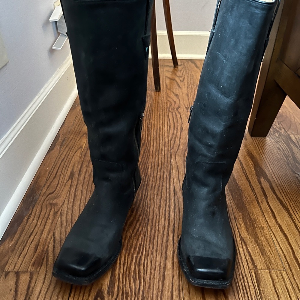 John Fluevog Black Heeled Boots - Picture 17 of 17